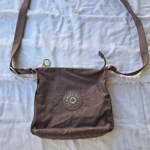 Kipling Women's Girl's Mink Glam Shimmer Maria Crossbody Bag - Picture 2 of 8